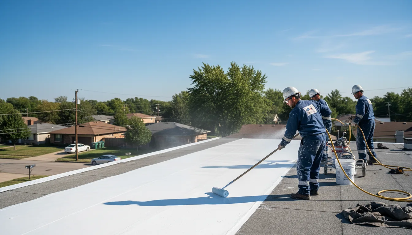 Commercial roof coating in Tingley, IA near me